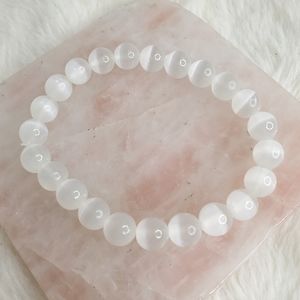 Stretchy Selenite Bracelet 8mm